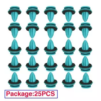 10/20/25 шт., зажимы для крепления автомобильного бампера, фиксатор, заклепка, дверная панель, вкладыш крыла для обшивки двери автомобиля, зажим для панели отделки, зеленый на заказ