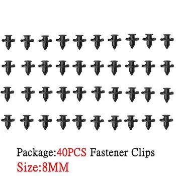 10/20/30/40 шт. новые пластиковые автомобильные зажимы 8 мм, автозастежка, заклепки, фиксаторы, подходят для Nissan Livina Tiida Sylphy Tribeca Trezia