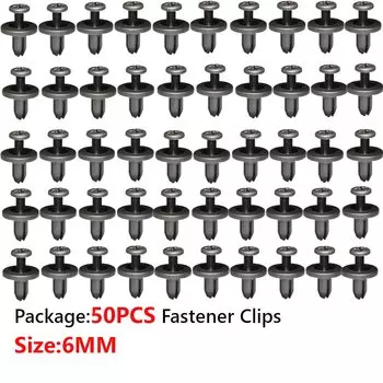 10/20/40/50 шт. 6 мм 8 мм зажим для бампера автомобиля фиксатор для отверстий фиксатор нажимной крышки двигателя автомобильные двери бампер крепеж для крышки бампера для Honda