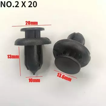 10/20/50 шт. зажимы для бампера, заклепки, крепеж для вкладыша крыла, фиксатор для Mitsubishi Nissan Honda 8 мм, 9 мм, 10 мм, отверстие