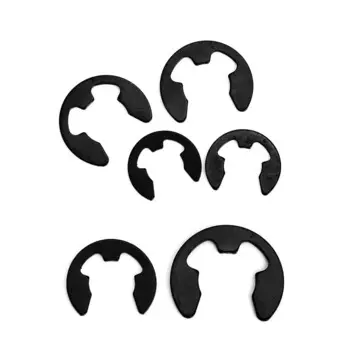 GooBetter E-клипсы, фиксирующие клипсы, C-клипсы, черные, 1,5-17