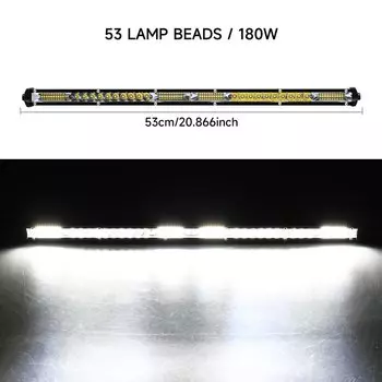 10/20-дюймовая Светодиодная Полоса С Тонким Точечным Освещением Для Внедорожников, 12 В, 24 В, Грузовиков, Внедорожников