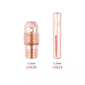 10-20 шт. 1,0/1,6/2,4/3,2 мм, Цанга и корпус цанги 13N21 13N22 13N23 13N24 13N26 13N27 13N28 13N29 для горелки TIG WP9 20 25