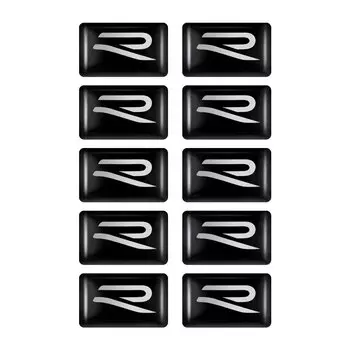 10/20 шт. 3D Стайлинг автомобиля, эпоксидная эмблема, наклейка, значок, декоративная наклейка, наклейка для Volkswagen GTI R Line Jetta Touareg Passat Polo