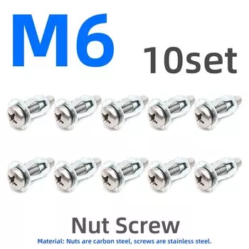 10/20 шт., гайки с заклепками из углеродистой стали