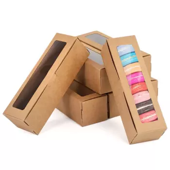 Коробка для макарон Xunyihappy из крафтовой бумаги