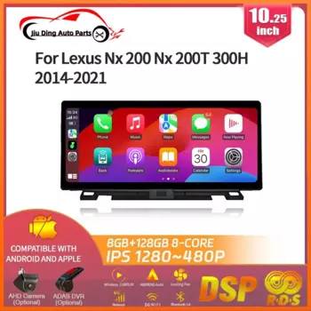 10,25 "автомобильный радиоприемник мультимедиа для Lexus Nx 200 Nx 200T 300H 2014-2021 Android 14 навигация GPS беспроводной CarPlay авторадио экран