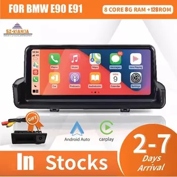 10,25 "беспроводной Carplay Android автомобильный мультимедийный плеер для BMW 3 серии E90 E91 E92 E93 GPS Радио экран 4G