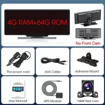 10,26 дюймовый автомобильный дисплей с искусственным интеллектом, Android 13, система Carplay, Android, авто, телефон с Wi-Fi, GPS, умный экран с камерой