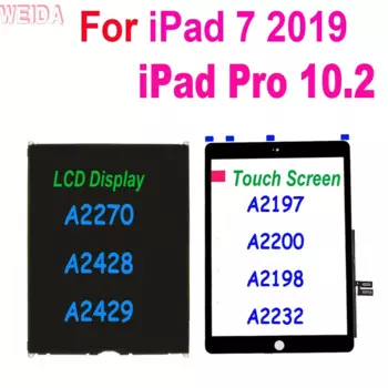 10.2" For Apple iPad 7 7th Gen 2019 LCD A2197 A2200 A2198 A2232 Touch Screen Digitizer LCD Display iPad Pro 10.2 LCD