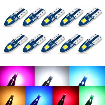 10 / 2PCS W5W T10 Светодиодная лампочка 194 168 3030 2SMD профильная лампа светодиодная сигнальная лампа 12V автоматическая карта купол лампа дневного хода