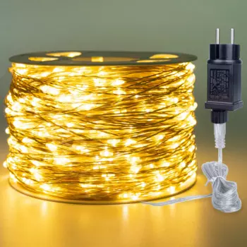 HarrisonTek LED гирлянда из серебряной проволоки