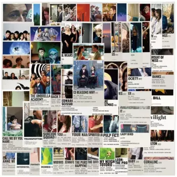 Набор наклеек МCHUAJUAN с постерами фильмов для скрапбукинга