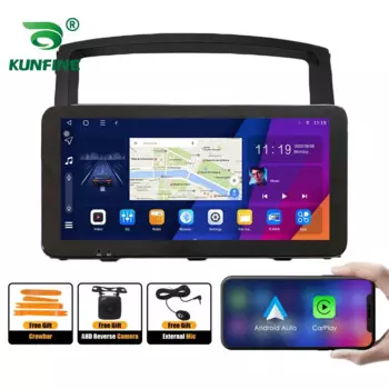 10,33-дюймовый автомобильный радиоприемник для Mitsubishi Pajero V97 06-11 2Din Android, восьмиядерный автомобильный стерео DVD, GPS-навигационный плеер, экран QLED