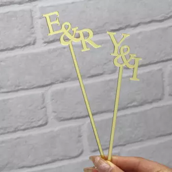 Персонализированные палочки для коктейлей из акрила 15/18 см