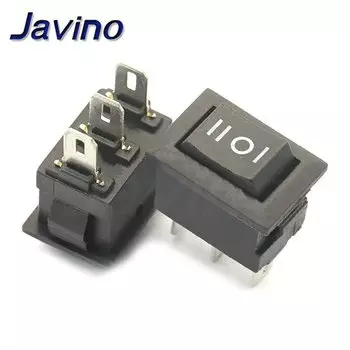 Кнопочные переключатели KCD11 черный, красный, белый 10х15 мм Stlxy