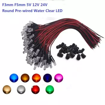 Предварительно провода светодиоды TiaoChongYi 3мм 5мм RGB