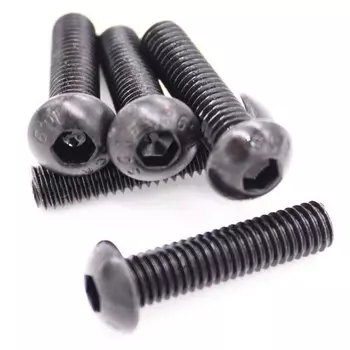 10/50 шт. M1.6 M2 M2.5 M3 M4 M5 M6 M8 класс 10.9 сталь ISO7380 Шестигранная головка Кнопка болт с шестигранным углублением