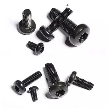 10/50 шт. M2 M2.5 M3 M4 M5 M6 черный 304 A2-70 нержавеющая сталь GB2672 шестислойный звездообразный винт с панорамной головкой шесть звездообразных звездочек