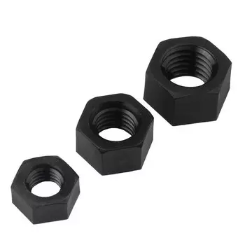10/ 50 шт. M2 M2 M2 M2, 5 _ M14 M16 белые/черные нейлоновые пластиковые шестигранные гайки DIN934 для тепловой/электрической изоляции