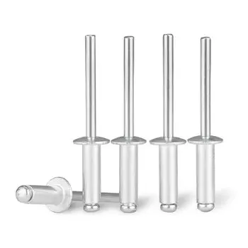 10-50 шт. поп-заклепки, алюминиевые M2.4 M3.2 M4 M5, глухие заклепки с куполообразной головкой, стальной хвостовик, оправка, выхлопные заклепки, тянущий гвоздь