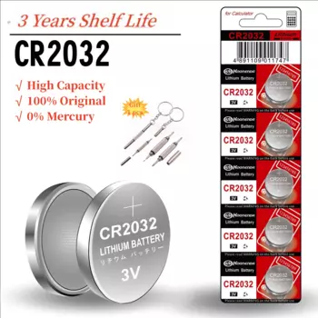 10-50 шт., щелочные батарейки CR2032, 3 в