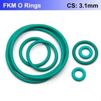 10/50 шт. уплотнительное кольцо FKM CS 3,1 мм наружный диаметр 10 ~ 70 мм маслостойкие, устойчивые к высоким температурам уплотнительные кольца из фтористой резины