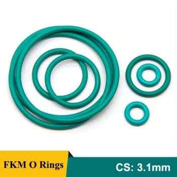 10/50 шт. уплотнительное кольцо FKM CS 3,1 мм наружный диаметр 10 ~ 70 мм маслостойкие, устойчивые к высоким температурам уплотнительные кольца из фтористой резины