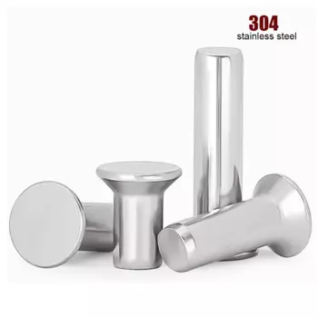 10/50 шт. 304 нержавеющая сталь плоская потайная головка сплошная заклепка M1 M1.2 M2 M2 M2, 5 M3 M4 M5 M6 самоподключение GB869 диаметр 1-6 мм