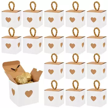 Бело-коричневые подарочные коробки для конфет ZQNYCY