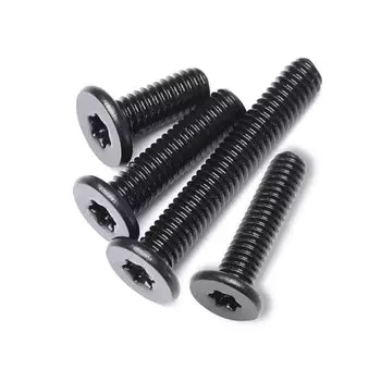10/50x см M2 M2.5 M3 M4 M5 M6 черный 304 шестислойный ультратонкий плоский винт Torx с головкой для компьютера болт для материнской платы