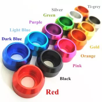 10/5/2 шт. Алюминиевая шайба M3 M4 M5 M6 M8 Алюминиевая конусная шайба с головкой коронки Шайбы для переодевания кронштейна для винта с шестигранной головкой DIN912