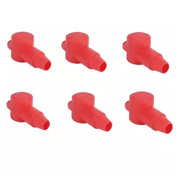 10/6 шт., силиконовые клеммные крышки, огнестойкая изоляционная оболочка для аккумулятора, защитные колпачки для головки автомобильного аккумулятора