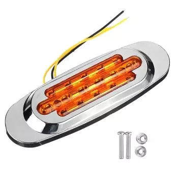 10/8/4/2X 16 светодиодов 12-24 В фонарь Боковой габаритный фонарь габаритные огни универсальные для грузового прицепа-Янтарный/белый/красный/синий/зеленый