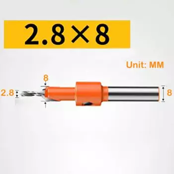 10/8 мм HSS Сверло с зенковкой, экстрактор для винтов, инструмент для сноса, деревообработка, инструмент для фаски, быстрая смена сверл для отверстий в дереве