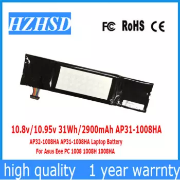 10,8 v/10,95 v 31Wh/2900mAh AP31-1008HA AP32-1008HA AP31-1008HA Аккумулятор для ноутбука Asus Eee PC 1008 1008H 1008HA