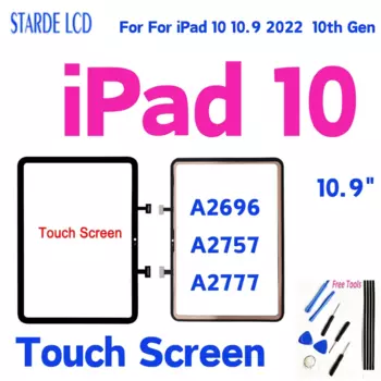 10.9" Touch Screen For iPad 10 10.9 2022 10th Gen Touch Screen Digitizer Glass A2696 A2757 A2777 Replacement Parts
