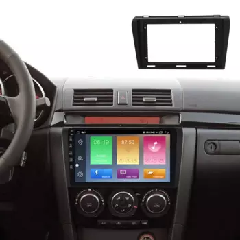 10 дюймовые передние Пластиковый корпус для Mazda 3 2004-2009car Радио Передняя пластиковая рамка для mazda 3 хост с полным набором кабелей вилки