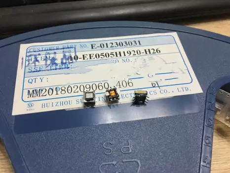 10-EE0505H1920-H26 SMD трансформатор тока EE5.0 100:1 4-6 контактов