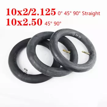Внутренняя труба 10x2 10x2,125 10x2,50 10x250 с резиновой шиной 0/45/90 градусов для балансировки автомобиля, электрического скутера, коляски