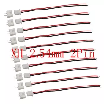 10 компл./лот JST XH2.54 2 штырька 2,54 мм Шаг Micro Male штекеры корпус гнездовой разъем провод Кабельный разъем 20 см длина 26AWG