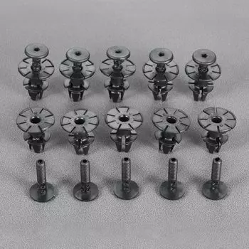 10 комплектов автомобильный зажим для BMW 3 серии E90 E91 E92 E93 внешний боковой порог юбка контактные зажимы разделитель номер детали 07147122912