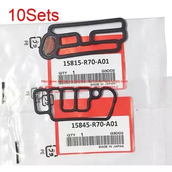 10 комплектов, новая Электромагнитная прокладка головки цилиндра VTEC для Honda Accord Acura OEM #15815-R70-A01 15845-R70-A01 15815R70A01 15845R70A01