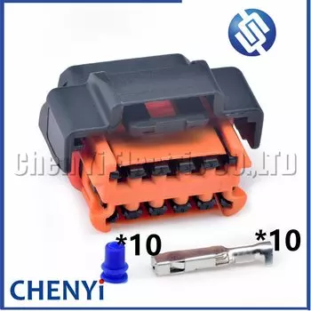 10-контактный автомобильный водонепроницаемый разъем для фар, вилка лампы 98788-1201 98789-1201 для Peugeot 308 Citroen Renault