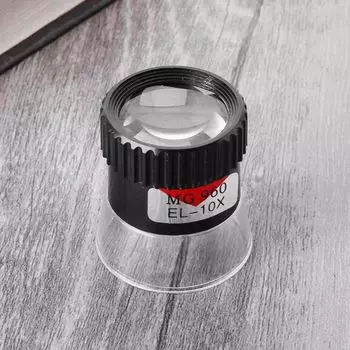 10-кратная лупа для глаз, лупа, линза, ювелирная монета, штамп, монокулярное увеличительное стекло, ABS