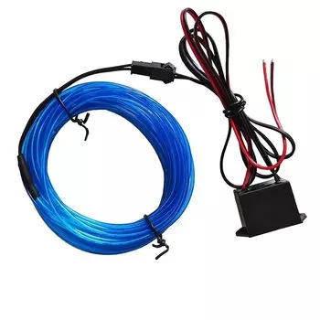 10 м/5 м/3 м/1 м 3 В аккумулятор 5 В USB 12 В неоновый светящийся EL трос с адаптером гибкая светодиодная лента для декора автомобиля, вечеринки, танцевальной атмосферы