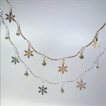 10 Meters/Lot Fashion Crystal Beads Snow Flower Link Chains for DIY Necklace Garment Tassel Chain Jewelry Findings Accessories