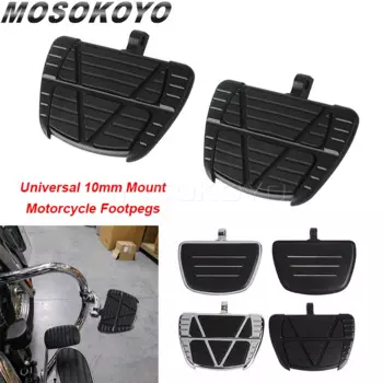 10 мм крепление для ног для мотоцикла пассажирского водителя Подножка для Harley Softail Dyna Street Bob Fat Bob Low Rider Wide Glide