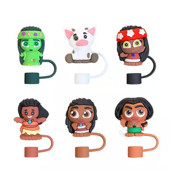 10 мм соломенная крышка Sanrio Disney, пыленепроницаемая многоразовая соломенная крышка для чашки Стэнли, герметичная пылезащитная крышка для соломинки