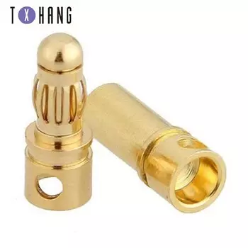 10 пар (= 20 шт./лот) Позолоченные штекерные разъемы типа «банан» 3,5 мм для двигателя аккумулятора ESC